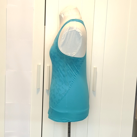 MEC Racerback Turquoise Blue Tank Top - Picture 4 of 6